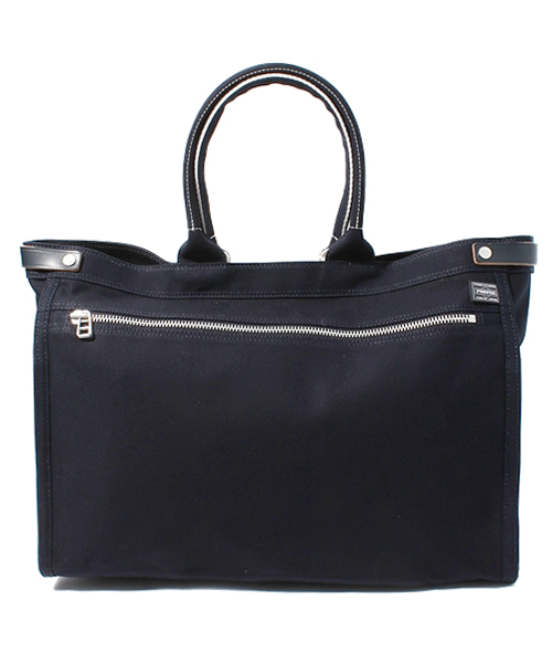 PORTER（ポーター）の「PORTER GIRL NAKED TOTE BAG LARGE <B印 YOSHIDA SELECT>（トートバッグ・メンズ・ベージュ/レッド/ネイビー・ONE SIZE）」の3枚目の写真