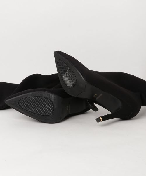 【完売品】12月ViVi掲載 R&E スーパー美脚ニットサイハイブーツ 23cm R&E（アールアンドイー）の「ViVi12月号掲載【R&E】スーパー美脚ニット