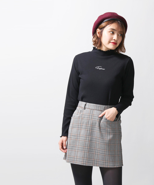 WEGO（ウィゴー）の「WEGO/チェックタイトミニスカート（スカート・レディース・ブラック系その他2/グレー系その他2/ブラウン系その他2/パープル系その他2/イエロー系その他3・FREE）」の14枚目の写真