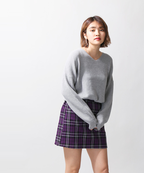 WEGO（ウィゴー）の「WEGO/チェックタイトミニスカート（スカート・レディース・ブラック系その他2/グレー系その他2/ブラウン系その他2/パープル系その他2/イエロー系その他3・FREE）」の16枚目の写真