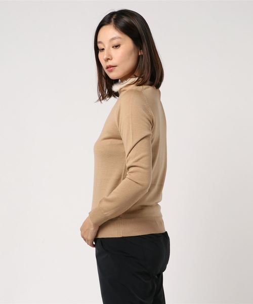 JILL STUART（ジルスチュアート）の「リナミンクニット（ニット/セーター・レディース・ベージュ/ネイビー/グレー・FREE）」の4枚目の写真