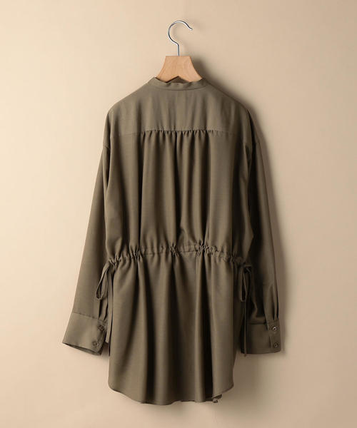 BEAUTY&YOUTH UNITED ARROWS（ビューティーアンドユースユナイテッドアローズ）の「BY ウエストギャザーオーバーシャツ о（シャツ/ブラウス・レディース・ホワイト/オリーブ・FREE）」の3枚目の写真