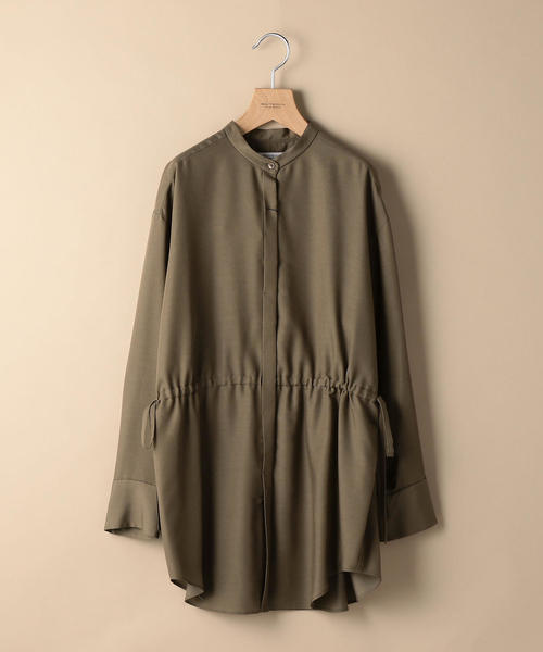 BEAUTY&YOUTH UNITED ARROWS（ビューティーアンドユースユナイテッドアローズ）の「BY ウエストギャザーオーバーシャツ о（シャツ/ブラウス・レディース・ホワイト/オリーブ・FREE）」の4枚目の写真