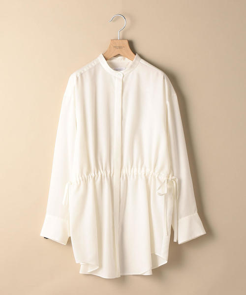 BEAUTY&YOUTH UNITED ARROWS（ビューティーアンドユースユナイテッドアローズ）の「BY ウエストギャザーオーバーシャツ о（シャツ/ブラウス・レディース・ホワイト/オリーブ・FREE）」の5枚目の写真