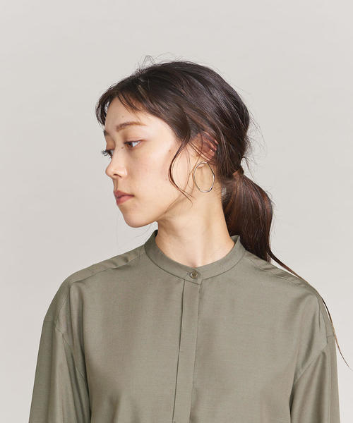 BEAUTY&YOUTH UNITED ARROWS（ビューティーアンドユースユナイテッドアローズ）の「BY ウエストギャザーオーバーシャツ о（シャツ/ブラウス・レディース・ホワイト/オリーブ・FREE）」の11枚目の写真