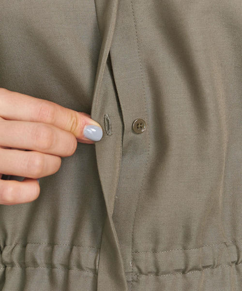 BEAUTY&YOUTH UNITED ARROWS（ビューティーアンドユースユナイテッドアローズ）の「BY ウエストギャザーオーバーシャツ о（シャツ/ブラウス・レディース・ホワイト/オリーブ・FREE）」の14枚目の写真