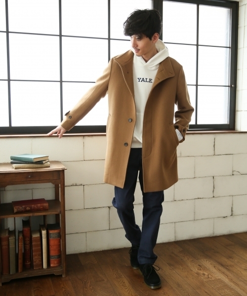 GLOBAL WORK(グローバルワーク)の「ケープメリノスタンドコート/792250(その他アウター・メンズ・ブラウン/グレー/ダークブルー・SMALL/MEDIUM/LARGE/X-LARGE)」の6枚目の写真