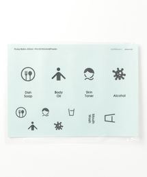 sarasa design | b2c PETポンプ専用ラベルシール キッチン・パウダー用｜ピクトBタイプ(ステッカー/テープ)