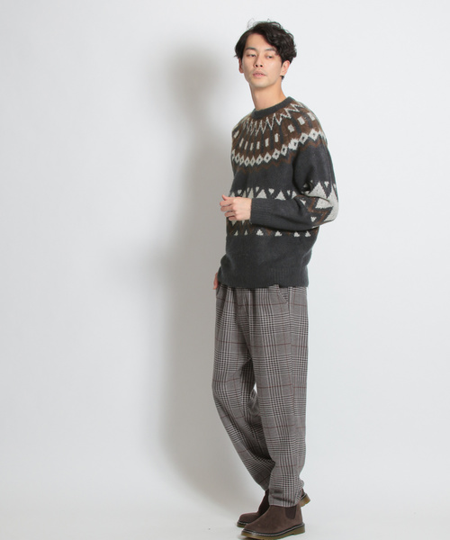 niko and...（ニコアンド）の「ノルディックニットプルオーバー（ニット/セーター・メンズ・ブラック/キャメル/ネイビー・MEDIUM/LARGE）」の18枚目の写真