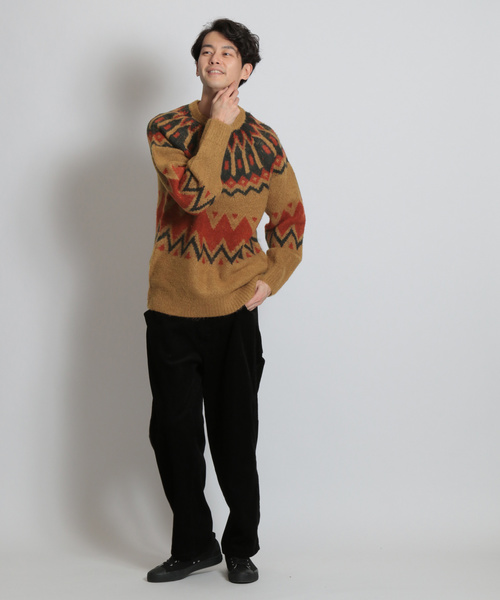 niko and...（ニコアンド）の「ノルディックニットプルオーバー（ニット/セーター・メンズ・ブラック/キャメル/ネイビー・MEDIUM/LARGE）」の19枚目の写真