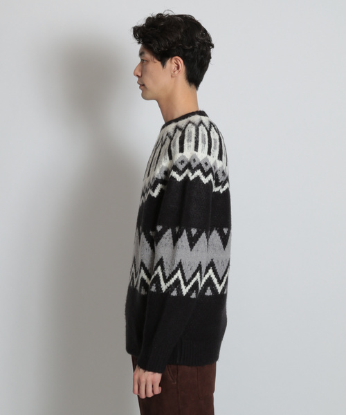 niko and...（ニコアンド）の「ノルディックニットプルオーバー（ニット/セーター・メンズ・ブラック/キャメル/ネイビー・MEDIUM/LARGE）」の21枚目の写真