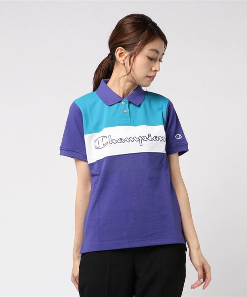 Champion Golf(チャンピオンゴルフ)の「【Champion/チャンピオン】レディース GOLF ポロシャツ(ポロシャツ・レディース・グレー/ピンク/パープル・MEDIUM/LARGE)」の3枚目の写真