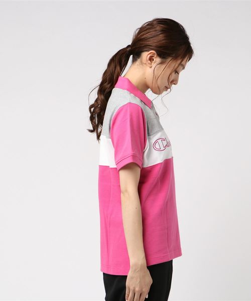 Champion Golf(チャンピオンゴルフ)の「【Champion/チャンピオン】レディース GOLF ポロシャツ(ポロシャツ・レディース・グレー/ピンク/パープル・MEDIUM/LARGE)」の4枚目の写真