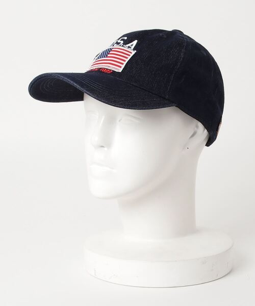 Dickies（ディッキーズ）の「Dickies　Flag Patch Low Cap（キャップ・レディース・ベージュ/レッド/インディゴブルー・ONE SIZE）」の6枚目の写真