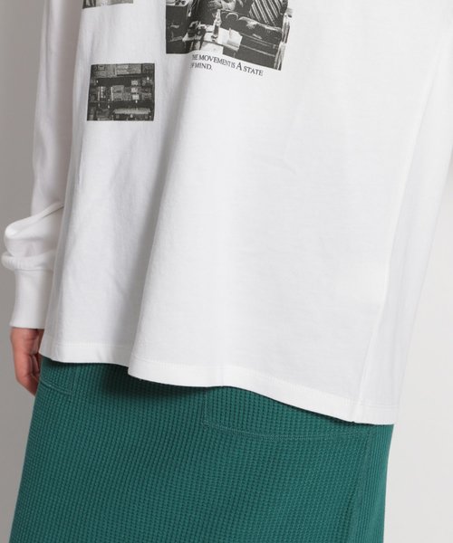 niko and...（ニコアンド）の「モノクロフォトプリントプルオーバー（Tシャツ/カットソー・レディース・オフホワイト/ライトグリーン・MEDIUM/LARGE）」の10枚目の写真