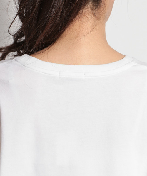 niko and...（ニコアンド）の「モノクロフォトプリントプルオーバー（Tシャツ/カットソー・レディース・オフホワイト/ライトグリーン・MEDIUM/LARGE）」の11枚目の写真