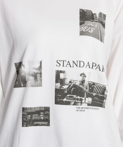 niko and...（ニコアンド）の「モノクロフォトプリントプルオーバー（Tシャツ/カットソー・レディース・オフホワイト/ライトグリーン・MEDIUM/LARGE）」の13枚目の写真