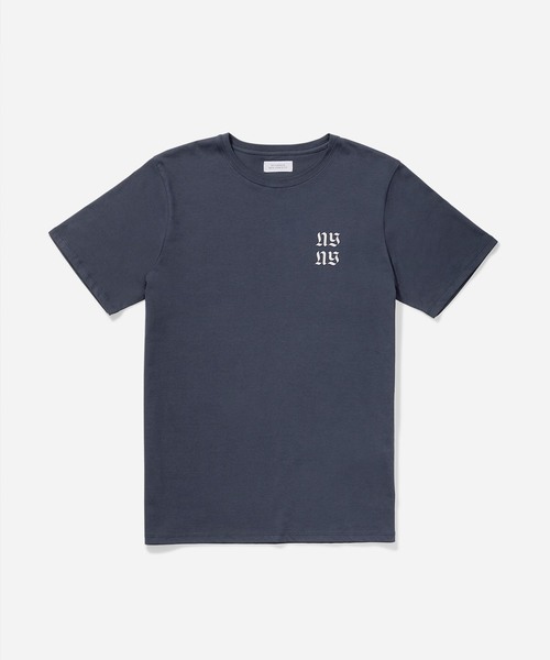 Saturdays NYC（サタデーズ ニューヨークシティ ）の「Blackletter Stack T-Shirt（Tシャツ/カットソー・メンズ・ホワイト/オレンジ/ネイビー・M/S/L/X-LARGE/X-SMALL）」の8枚目の写真
