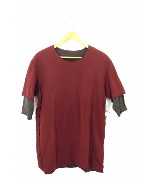 ブランド古着】80/2度詰天竺 クルーネックレイヤードTシャツ（Tシャツ 