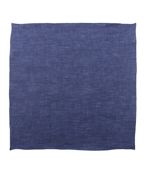 NANO universe（ナノユニバース）の「カラーリネンチーフ（ハンカチ/ハンドタオル・メンズ・ネイビー/サックスブルー/ブルー/イエロー/オレンジ/ブラウン・FREE）」の3枚目の写真
