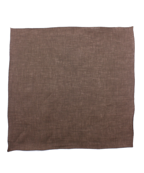 NANO universe（ナノユニバース）の「カラーリネンチーフ（ハンカチ/ハンドタオル・メンズ・ネイビー/サックスブルー/ブルー/イエロー/オレンジ/ブラウン・FREE）」の2枚目の写真