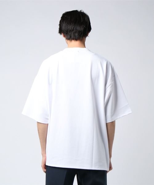 Bling Leads(ブリングリーズ)の「Bling Leads/梨地BIGクルーネックTシャツ(Tシャツ/カットソー・メンズ・ホワイト/ブラック/ベージュ/ネイビー/チャコールグレー/ブラウン/グレイッシュベージュ/ブルー・MEDIUM/LARGE)」の14枚目の写真