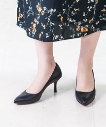 Limit till 2359 リミットティル2359 ヒール7cm ポインテッドトゥオールウェザースムースレザーパンプス
