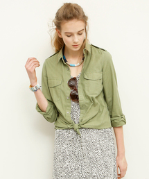 BEAUTY&YOUTH UNITED ARROWS | BYBC ∵ツイルダイミリタリーシャツ(シャツ/ブラウス)