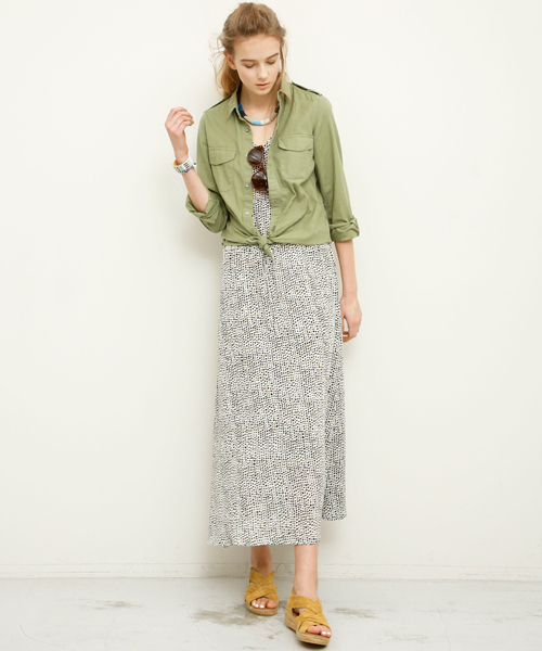 BEAUTY&YOUTH UNITED ARROWS(ビューティーアンドユースユナイテッドアローズ)の「BYBC ∵ツイルダイミリタリーシャツ ◆(シャツ/ブラウス・レディース・オフホワイト/ベージュ/オリーブ・FREE)」の17枚目の写真