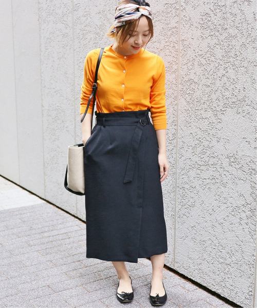 La TOTALITE（ラトータリテ）の「EMIL クルーネックカーディガン【手洗い可能】◆（カーディガン/ボレロ・レディース・ブラウン/アイボリー/パープル/イエロー・FREE）」の8枚目の写真