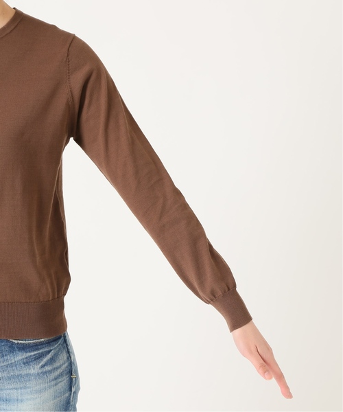 La TOTALITE（ラトータリテ）の「EMIL クルーネックカーディガン【手洗い可能】◆（カーディガン/ボレロ・レディース・ブラウン/アイボリー/パープル/イエロー・FREE）」の12枚目の写真