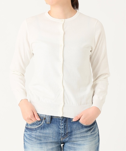 La TOTALITE（ラトータリテ）の「EMIL クルーネックカーディガン【手洗い可能】◆（カーディガン/ボレロ・レディース・ブラウン/アイボリー/パープル/イエロー・FREE）」の16枚目の写真