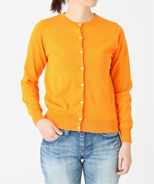 La TOTALITE（ラトータリテ）の「EMIL クルーネックカーディガン【手洗い可能】◆（カーディガン/ボレロ・レディース・ブラウン/アイボリー/パープル/イエロー・FREE）」の20枚目の写真