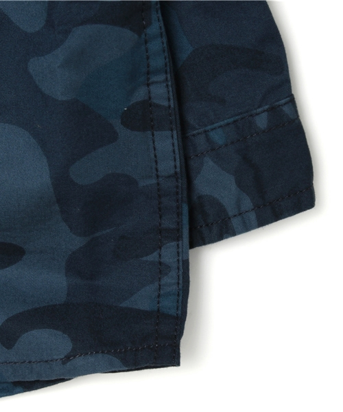 TOMMY HILFIGER（トミーヒルフィガー）の「STILES PRINTED SHIRT L/S（シャツ/ブラウス・キッズ・ネイビー・80/100/120/110/90）」の2枚目の写真