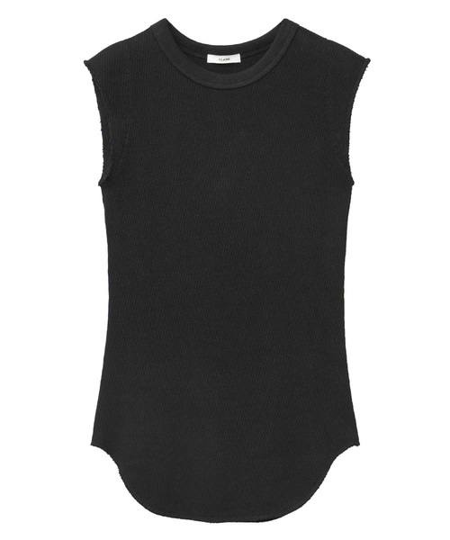 CLANE(クラネ)の「NO SLEEVE THERMAL TOPS(Tシャツ/カットソー・レディース・ホワイト/ブラック/ベージュ・1/2)」の10枚目の写真