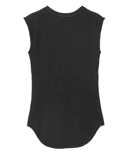 CLANE(クラネ)の「NO SLEEVE THERMAL TOPS(Tシャツ/カットソー・レディース・ホワイト/ブラック/ベージュ・1/2)」の12枚目の写真