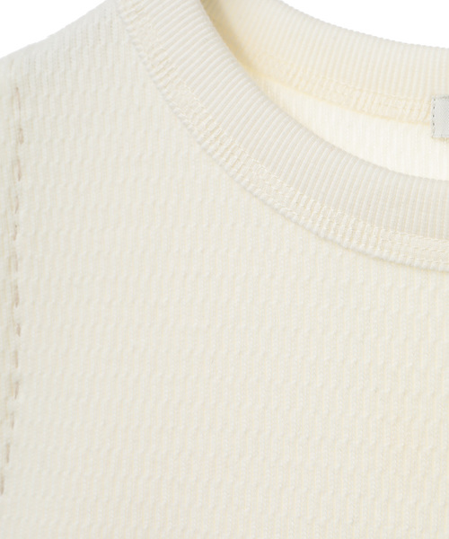 CLANE(クラネ)の「NO SLEEVE THERMAL TOPS(Tシャツ/カットソー・レディース・ホワイト/ブラック/ベージュ・1/2)」の16枚目の写真