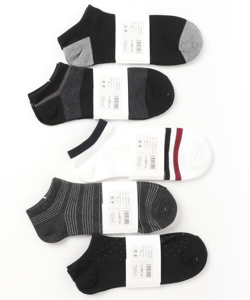 HARUSAKU CC（ハルサクシーシー）の「HARUSAKU CC  Men's Sneaker socks 5P set (A):メンズスニーカーソックス5Pセット（ソックス/靴下・メンズ・A/C/B・M/L/S）」の4枚目の写真