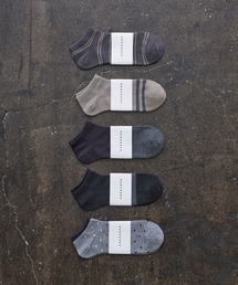 HARUSAKU CC  Men's Sneaker socks 5P set (A):メンズスニーカーソックス5Pセット