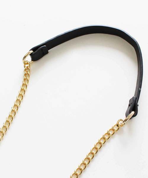 MODE ROBE（モードローブ）の「ペーパー×チェーンバッグ（ショルダーバッグ・レディース・ホワイト/ブラック/ベージュ・FREE）」の8枚目の写真