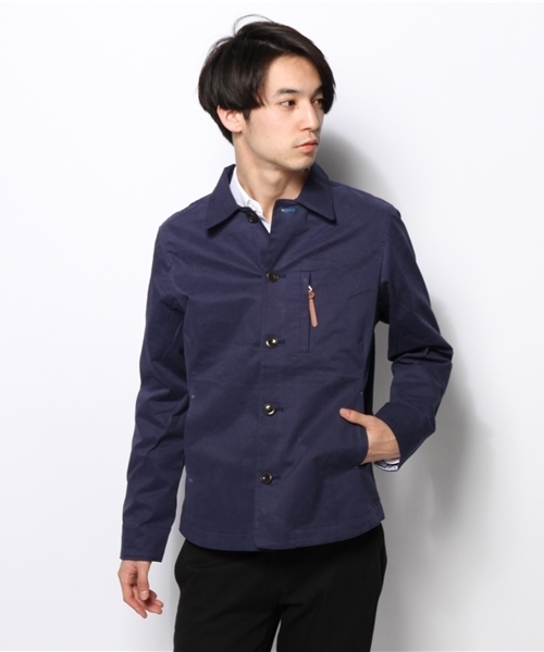 SHIPS(シップス)の「SCO: ツイル カバージャケット(ブルゾン・メンズ・ネイビー/ピンクゴールド/オリーブ・LARGE/MEDIUM/SMALL)」の1枚目の写真