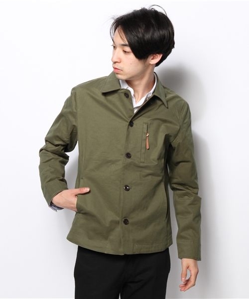 SHIPS(シップス)の「SCO: ツイル カバージャケット(ブルゾン・メンズ・ネイビー/ピンクゴールド/オリーブ・LARGE/MEDIUM/SMALL)」の2枚目の写真