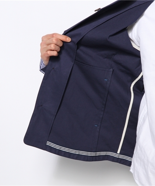 SHIPS(シップス)の「SCO: ツイル カバージャケット(ブルゾン・メンズ・ネイビー/ピンクゴールド/オリーブ・LARGE/MEDIUM/SMALL)」の7枚目の写真