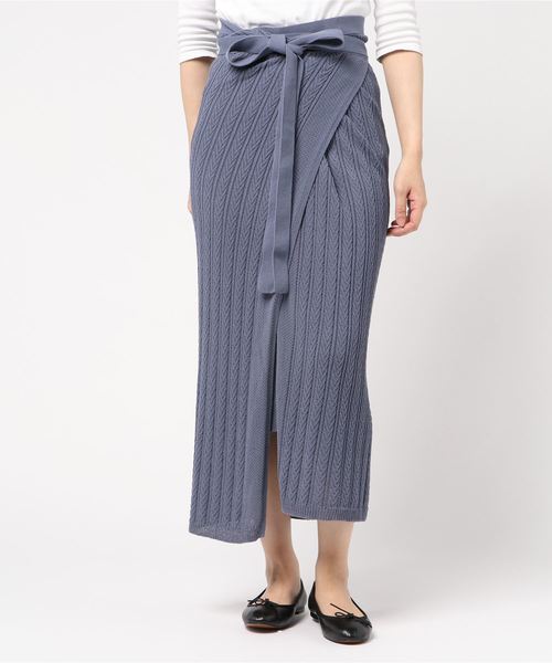 FREAK'S STORE（フリークスストア）の「unfil/アンフィル high twist cotton cableknit wrap