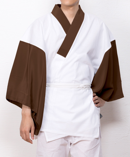 KYOETSU（キョウエツ）の「洗えるメンズ半襦袢（和装小物・メンズ・ホワイト/グレー/ネイビー/ブラウン/ブラック・LL/S/M/L）」の4枚目の写真