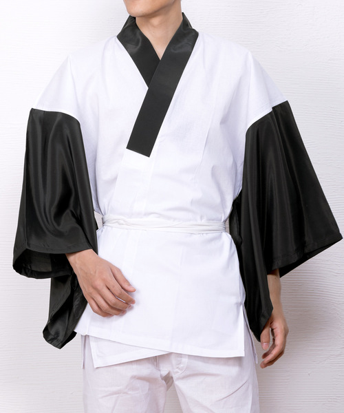 KYOETSU（キョウエツ）の「洗えるメンズ半襦袢（和装小物・メンズ・ホワイト/グレー/ネイビー/ブラウン/ブラック・LL/S/M/L）」の2枚目の写真