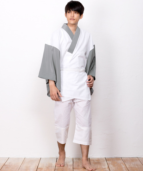 KYOETSU（キョウエツ）の「洗えるメンズ半襦袢（和装小物・メンズ・ホワイト/グレー/ネイビー/ブラウン/ブラック・LL/S/M/L）」の10枚目の写真