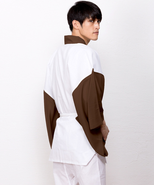 KYOETSU（キョウエツ）の「洗えるメンズ半襦袢（和装小物・メンズ・ホワイト/グレー/ネイビー/ブラウン/ブラック・LL/S/M/L）」の17枚目の写真