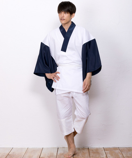 KYOETSU（キョウエツ）の「洗えるメンズ半襦袢（和装小物・メンズ・ホワイト/グレー/ネイビー/ブラウン/ブラック・LL/S/M/L）」の11枚目の写真