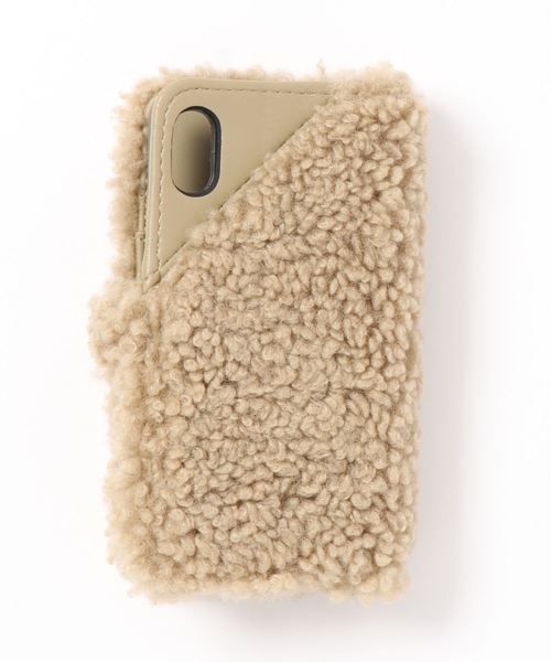 SMIR NASLI(サミールナスリ)の「【Lee×SMIRNASLI】ボアモバイルケース X/Xs(スマホケース/カバー・レディース・ベージュ/オフホワイト/ピンク/グリーン/レオパード・フリー)」の6枚目の写真
